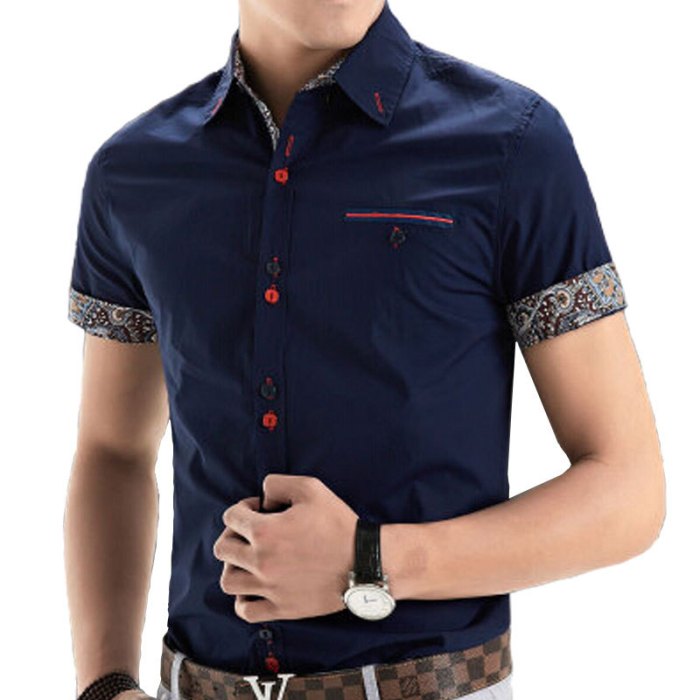 Short sleeve dress shirts mens big and tall