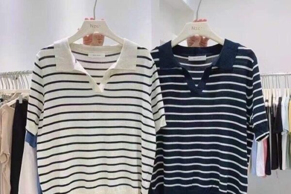 Men's horizontal striped dress shirts