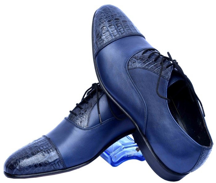 Powder blue men's dress shoes