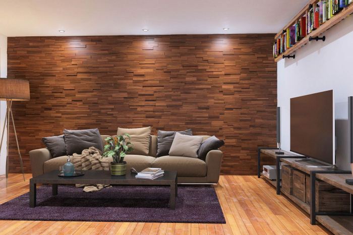 How to decorate a room with wooden panels