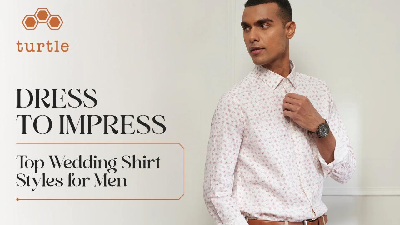 Dress shirt for men for wedding