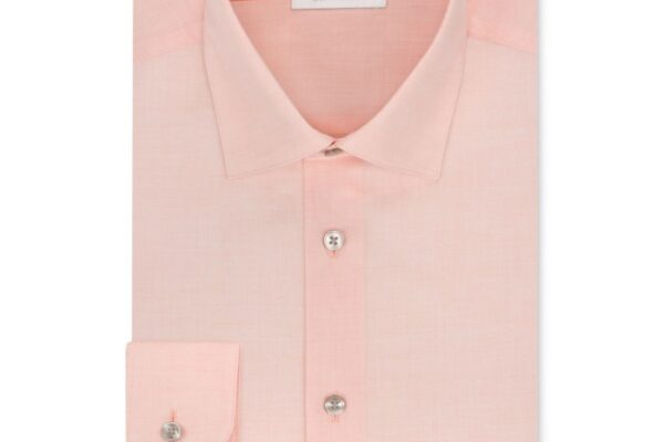 Pale peach mens dress shirt