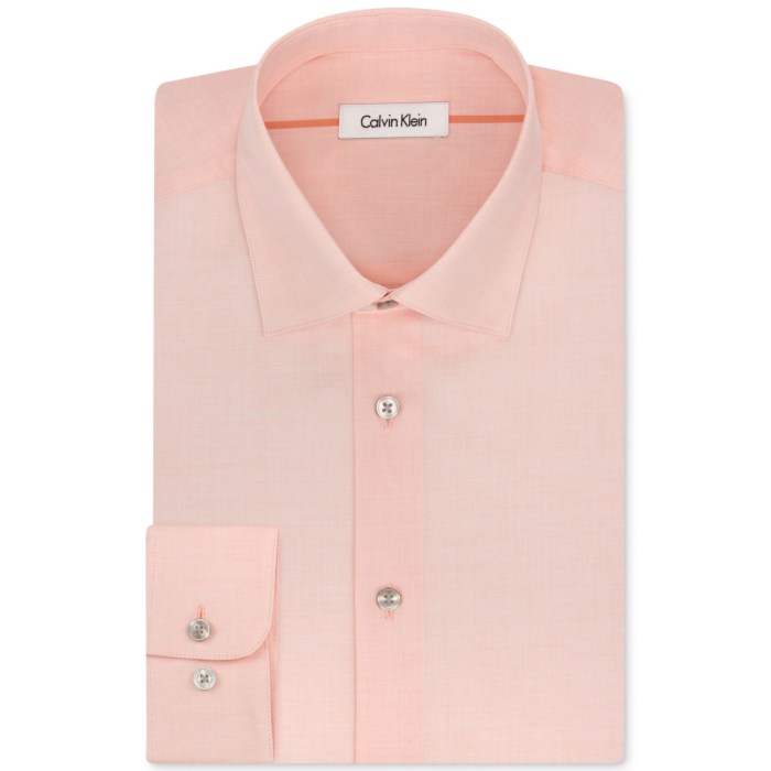 Pale peach mens dress shirt