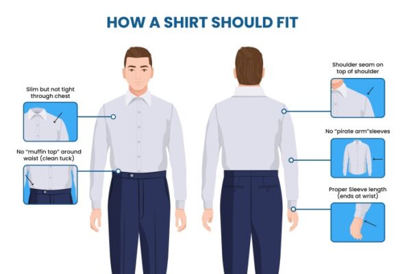 Men's dress shirt fit guide