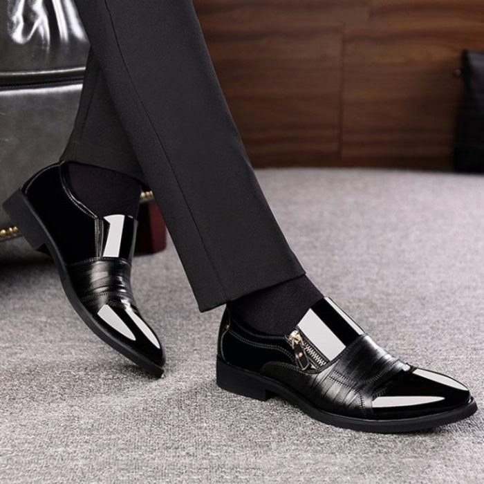 Shiny dress shoes men's